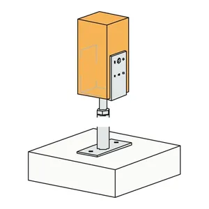 Bild von Simpson Strong Tie Stützenfuß PVDB 70x160x8mm
