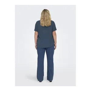 Bild von Only Carmakoma Carvica SS Top Wvn Noos – Die perfekte Bluse für Damen in Bordeaux