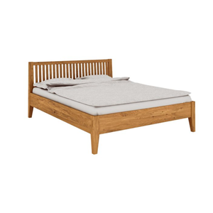 Bild von byoak Bett ODYS 80 x 220 aus Massivholz mit Holzkopfteil, Naturgeölt