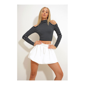 Bild von Trend Alaçatı Stili Schwarze Bluse für Damen - XL