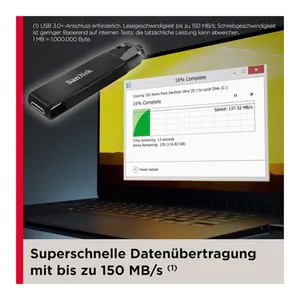 Bild von SanDisk Ultra USB-C 32GB - Schneller und praktischer Speicherstick