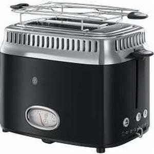 Bild von 21681-56 Retro Classic Noir Toaster 1300 W 2 Scheibe(n) 6 Stufen (Schwarz) (Schwarz) (Versandkostenfrei)