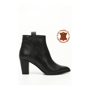 Bild von Schwarze Stiefel aus echtem Leder für Damen