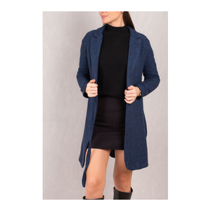 Bild von Stylischer Damenmantel im Herringbone-Muster