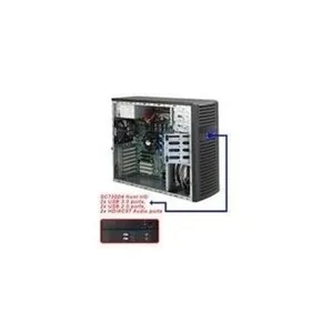 Bild von Supermicro 732D4-903B Midi-Tower Schwarz