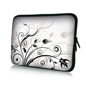 Bild von wotek Laptoptasche für Laptops bis 15,4", Weiß Schwarz Ranke, Wasserabweisend