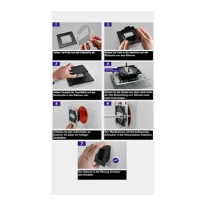 Bild von LUX Smart WIFI Touch Dimmer Lichtschalter 1-Fach Aluminium in Schwarz