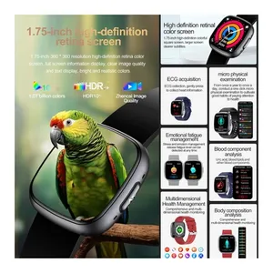 Bild von Fohatu Smartwatch mit Blutdruckmessung, EKG und HRV