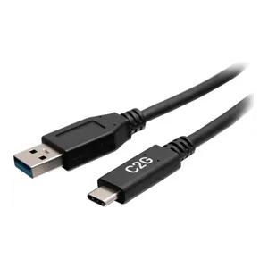 Bild von C2G 1ft USB-C[R] Stecker zu USB-A Stecker Kabel - USB 3.2 Gen 1