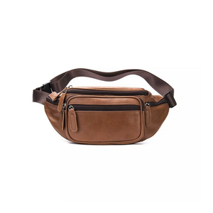 Bild von YUBRO-STUDIO Gürteltasche aus echtem Leder für Herren – Ideal für Reisen und Outdoor