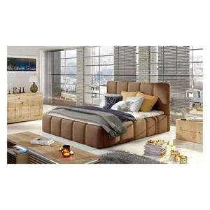 Bild von Fun Möbel Polsterbett Doppelbett VERONA - Vielseitige Schlaflösung in Vintage Braun