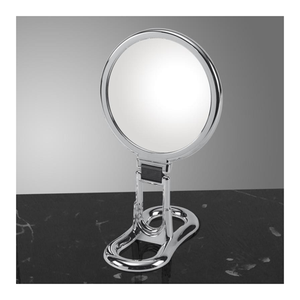 Bild von Koh-i-Noor Spiegel mit Klappgriff und Ständer, doppelseitig, Chrom 398KK-3