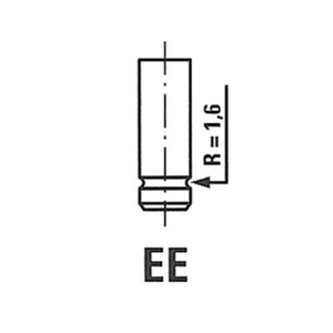 Bild von Auslaßventil FRECCIA R6501/BMCR – Verchromte Ventilschaftlösung