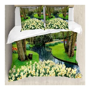 Bild von Abakuhaus Bettwäsche Set – Frühling Flower Garden Grass Park