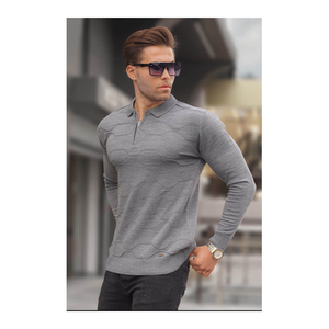 Bild von Madmext Pullover Grau Regular Fit für Herren - S
