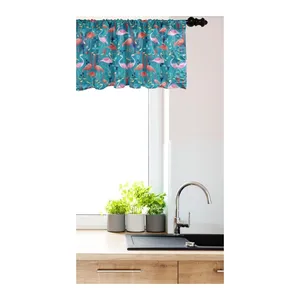 Bild von ABAKUHAUS Flamingo Fenster Volant – Ein Farbtupfer für jedes Zimmer