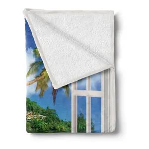 Bild von ABAKUHAUS Tropisch Weiche Kuscheldecke Sofadecke
