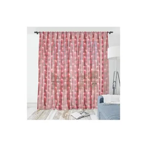 Bild von Abakuhaus Gardine schiere Drapierung für Hochzeit Party 2 Panels, rot Erdbeeren Reife Früchte