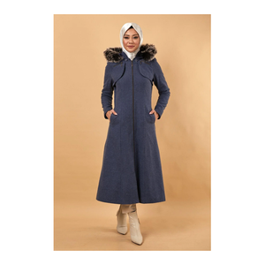 Bild von Moda Mihram Mantel Blau Regular Fit für Damen - 38