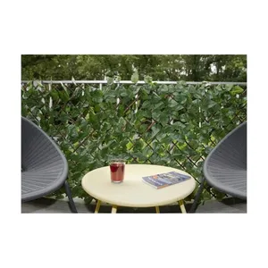 Bild von Nature Spalier mit künstlichen Lorbeerblättern 90x180 cm Grün