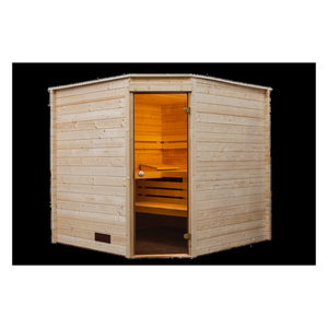 Bild von Innensauna Eckmodell 205x205cm / 215x215cm – Die perfekte Wellness-Oase für Ihr Zuhause