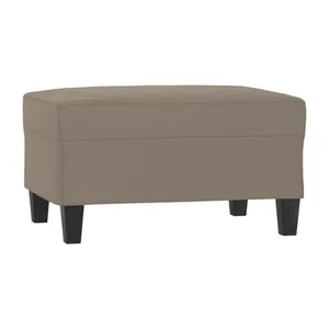Bild von vidaXL Polsterhocker Fußhocker Taupe 70x55x41 cm Mikrofasergewebe