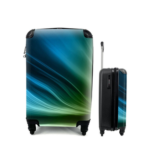 Bild von MuchoWow Handgepäckkoffer Nordlichter in Grün