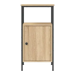 Bild von vidaXL Nachttisch Räuchereiche 41x31x80 cm Holzwerkstoff