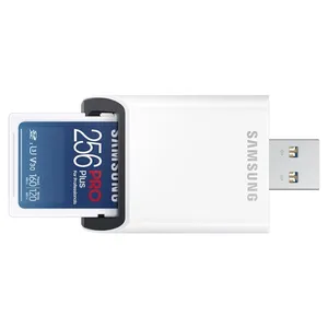 Bild von Samsung PRO Plus SDXC Speicherkarte 256GB mit USB-Kartenleser