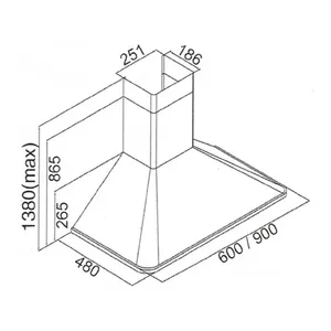 Bild von Kaiser Küchengeräte Wandhaube A 9315 RotEm ECO+Umluft