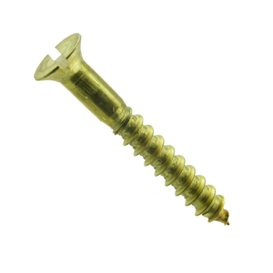 Bild von Senk-Holzschraube mit Schlitz DIN 97 Messing blank 5,5 x 45-200 Stück