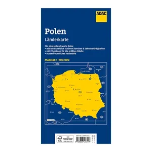 Bild von ADAC Länderkarte Polen 1:700.000