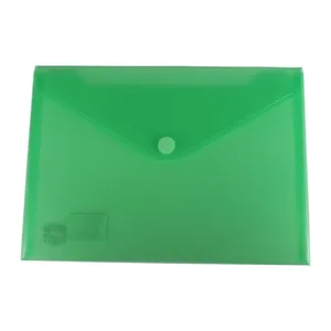 Bild von EXXO by HFP 90436 Dokumententasche mit Klettverschluss A5 quer, 10 Stück, Ausführung: PP-Kunststoff, 250 x 180 mm, transparent grün, EXXO by HFP Organisationsmappe Dokumententaschen A5, aus PP (10-St), mit Klappe und Klettverschluss