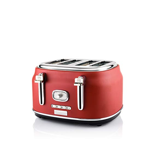 Bild von 4 Slice Retro Toaster Red