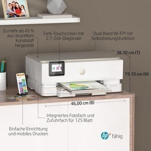 Bild von HP Envy Inspire 7920e Multifunktionsdrucker, Tintenstrahldrucker, 3 Monate gratis drucken mit HP Instant Ink inklusive, HP+, Drucken, Scannen, Kopieren, Fotodruck, ADF, DIN A4, WLAN, Airprint