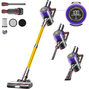 Bild von Avalsor Akku Staubsauger mit 550W, 45000Pa und 65 Minuten Laufzeit, kabellos mit Touchscreen und Anti-Tangle-Bürste, 1.5L Staubbehälter, 9-in-1 für Hartböden, Teppiche und Tierhaare