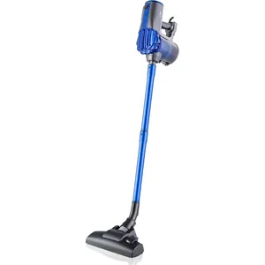 Bild von Clatronic BS 1306 N beutelloser Bodenstaubsauger mit 600 Watt und HEPA-Filter in Blau, umschaltbare Bodenbürste