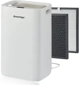 Bild von Greenmigo ALPHA-Q20 Luftentfeuchter mit 20 Litern Entfeuchtungsleistung pro Tag, HEPA und Aktivkohle Vorfilter, digitaler Anzeige und Ablaufschlauch