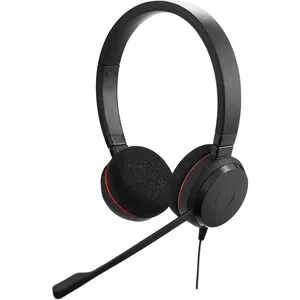 Bild von Jabra Evolve 20 Stereo Headset mit USB-A Kabel, Microsoft Teams zertifiziert und passivem Noise-Cancelling in Schwarz