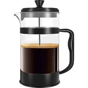 Bild von KICHLY French Press Kaffeemaschine mit 1000 ml Fassungsvermögen und Edelstahlgehäuse