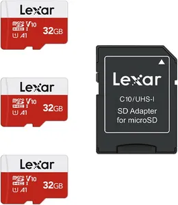 Bild von Lexar 32GB Micro SD Karten 3er Pack mit Adapter und bis zu 100 MB/s Lesegeschwindigkeit für Kamera, Smartphone und Nintendo Switch