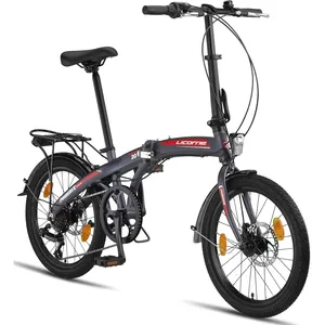 Bild von Licorne Phoenix 2D Faltbike mit 20 Zoll Aluminiumrahmen, 7-Gang Kettenschaltung und Scheibenbremsen für Herren und Damen