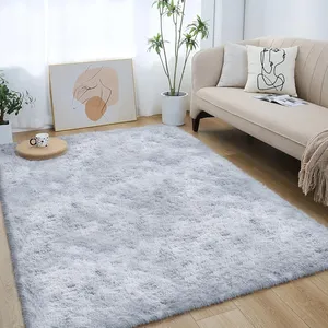 Bild von Lommegy Hochflor Teppich 120x160 cm für Wohnzimmer und Schlafzimmer, waschbar und rutschfest, ideal für Kinderzimmer