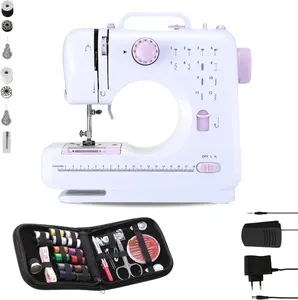 Bild von MAGIC SELECT Nähmaschine mit Nähset, 12 Stichen, 2 Geschwindigkeiten und Fußpedal, betrieben mit Kabel oder Batterien