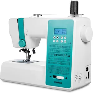 Bild von MEDION MD11881 Digitale Nähmaschine SD36 mit 36 Watt, 270 Stichmustern und automatischem Einfädler in Türkis