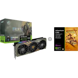 Bild von MSI GeForce RTX 4070 Ti SUPER Gaming Grafikkarte mit 16 GB GDDR6X und Stalker 2 GameCode