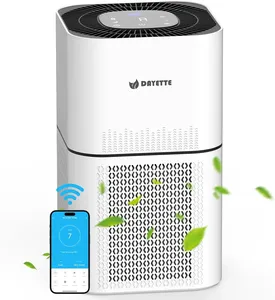Bild von Multi-Zertifizierter Luftreiniger mit WiFi und APP, CADR 300 m³/h für Räume bis 120 m², ausgestattet mit Luftqualitätssensor, Timer und HEPA Filter gegen Gerüche, Tierhaare, Schimmel und Staub