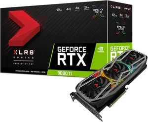 Bild von PNY GeForce RTX 3080 Ti Grafikkarte mit 12 GB und RGB-Beleuchtung