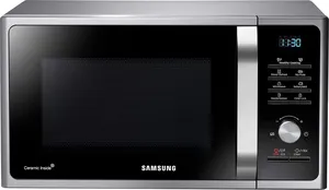 Bild von Samsung MS2BF303TAS Mikrowelle mit 1000 Watt und 28 Litern Garraum, 26 Automatikprogramme und Power Defrost in Silber