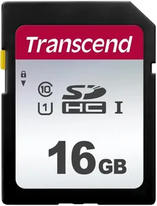 Bild von Transcend TS16GSDC300S-E 16GB SDHC Speicherkarte Class 10 für Digitalkameras und Videos